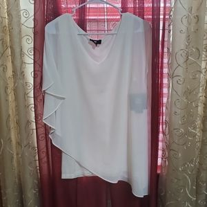 iZ Byer V-Neck Asymmetrical Tank Blouse